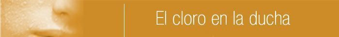 El cloro en el agua de la ducha