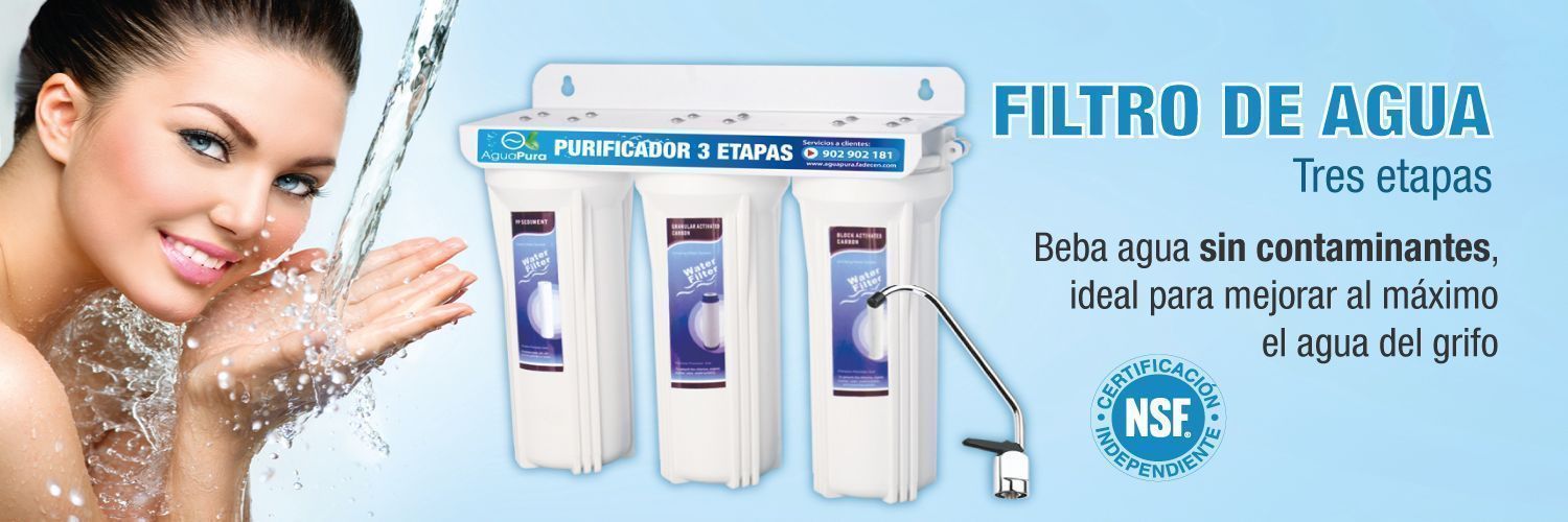 filtro de agua tres etapas