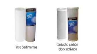 Filtros cartucho sedimentos, carbón block activado